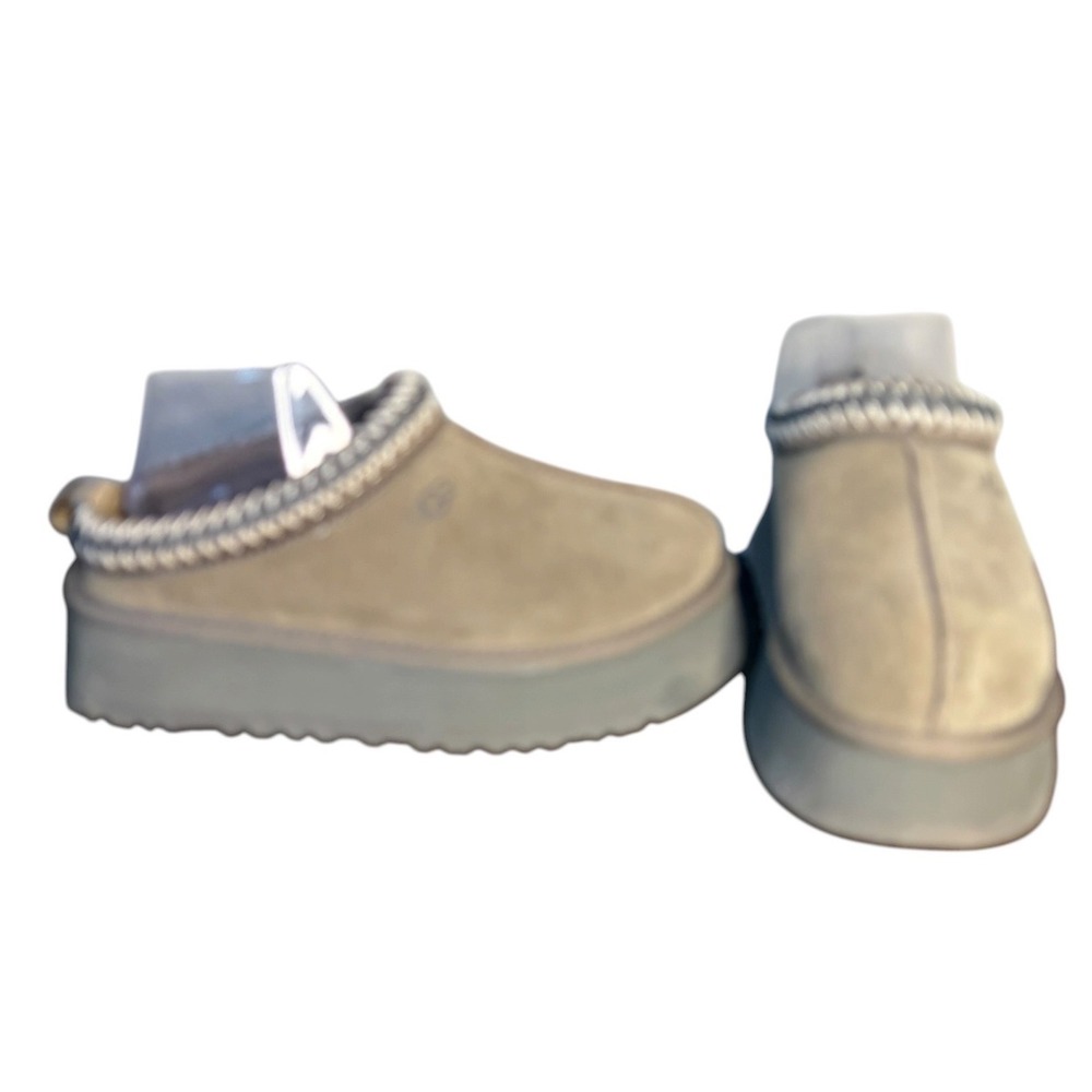 UGG Driftwood Tazz Platform Slipper Suede Braid Women's Size 7